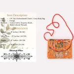 Women Orange Clutch Purse Handbag - Image 4