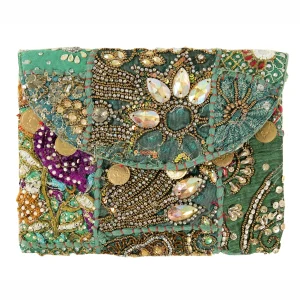 Women's Cocktail Party Coin Purse Green Color - Image 3