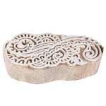 Wood Textile Floral Printing Blocks Stamp - Image 2