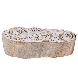 Wood Textile Floral Printing Blocks Stamp - Image 3