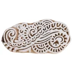 Wood Textile Floral Printing Blocks Stamp