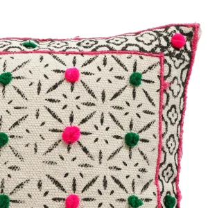 18" Hand Block Printed Rugs Cushion Cover - Image 6