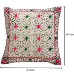18" Hand Block Printed Rugs Cushion Cover - Image 4
