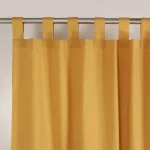 2 PC Indian Soft Cotton Solid Gold Curtains Home Decor - Image 3