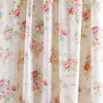 3 Yard Beautiful White Floral Print Cotton Fabric - Image 2