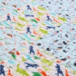 70" Luxury Patchwork Machine Quilted Cotton Throw - Image 4