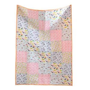 70" Luxury Patchwork Machine Quilted Cotton Throw - Image 3