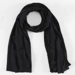 72" Neck Wraps Black Chiffon Dupatta
