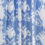 Beautiful Blue Ikat Print Cotton Fabric - Image 3