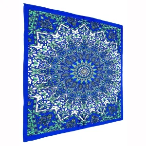 Beautiful Blue Mandala Star Print Wall Hanging Poster - Image 3