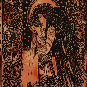 Beautiful Gothic Angel Fairy Tapestry - Image 3