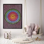 Beautiful Peacock Mandala Print Tapestry