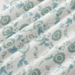 Beautiful White Floral Printed Loose Fabric