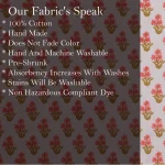 Beige Floral Print 5 Yard Craft Cotton Fabric - Image 6
