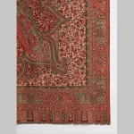 Beige & Maroon Floral Kashmiri Soft Wool Shawl - Image 7