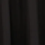 Black Cotton Linen Solid Window Curtains, Set of 2 - Image 4