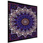 Black Star Mandala Printed Cotton Poster - Image 3