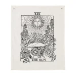 Black White Moon Sun Magical Tarot Tapestry - Image 6