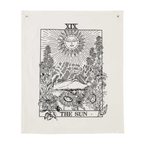 Black White Moon Sun Magical Tarot Tapestry - Image 6