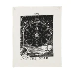 Black White Moon Sun Magical Tarot Tapestry - Image 7