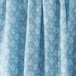 Blue Abstract Printed Dress Material Fabric