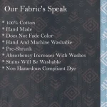 Blue Abstract Printed Dress Material Fabric - Image 5