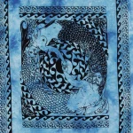 Blue Color Wall Hanging Cotton Mermaid Tapestry - Image 3