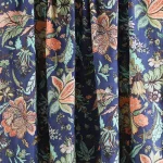 Blue Floral Print 10 Yard Fabric Cotton Dress Material - Image 2
