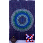 Blue Mandala Printed Tapestry Wall Decorative Single Bedspread