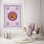 Buddha Dorm Decor Om Tapestry 30*45