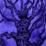 Cotton Wall Hanging Home Wall Decor Purple Bed Cover - Image 2