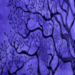 Cotton Wall Hanging Home Wall Decor Purple Bed Cover - Image 3