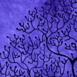 Cotton Wall Hanging Home Wall Decor Purple Bed Cover - Image 4