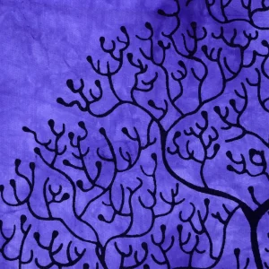 Cotton Wall Hanging Home Wall Decor Purple Bed Cover - Image 4