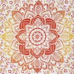 Cotton Wall Hanging Yellow Mandala Tapestry Home Decor - Image 3