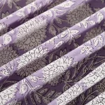 Dress Making Purple Floral Print Cotton Fabric