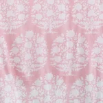 Dressmaking Fabrics Indian Running Cotton Pink Flower Print - Image 4