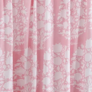 Dressmaking Fabrics Indian Running Cotton Pink Flower Print - Image 3