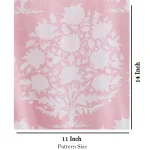 Dressmaking Fabrics Indian Running Cotton Pink Flower Print - Image 5