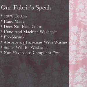 Dressmaking Fabrics Indian Running Cotton Pink Flower Print - Image 6