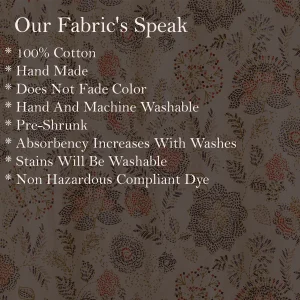 Dressmaking Floral Printed Beige Fabric Indian Cotton - Image 5