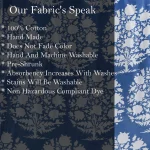 Dressmaking Sewing Cotton Fabric Blue Floral - Image 6