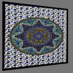 Elephant Mandala Poster Mat Wall Hanging - Image 3
