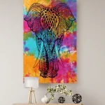 Elephant Mandala Tapestry Indian Tie Dye