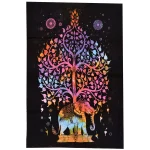 Elephant Tree Of Life Printed Decorative Hanging Yoga Mat