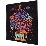 Elephant Tree Of Life Printed Decorative Hanging Yoga Mat - Image 2