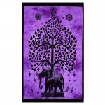 Elephant Tree of Life Tapestry Purple Color - Image 2