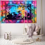 Fairy Hippie Mandala Print Large Wall Hanging