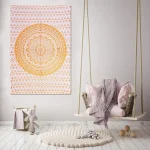 Gold Ombre Mandala Office Wall Decor Poster