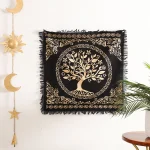 Golden Tree Of Life Printed 18" Cotton Poster